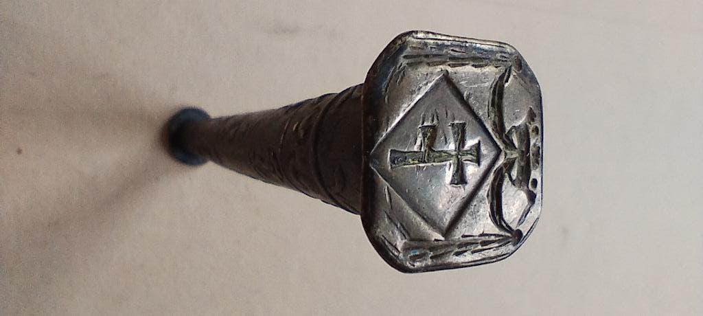 Zilveren lakstempel, Antiek en Kunst, Ophalen of Verzenden, Zilver