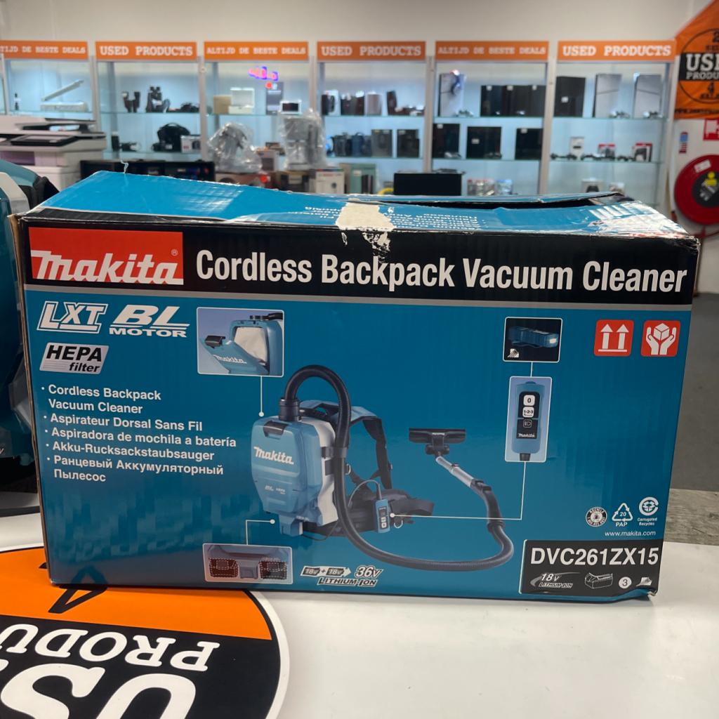Makita DVC261 Corless Backpack Vacuum Cleaner - NEW, Doe-het-zelf en Verbouw, Reinigingsmachines, Makita, Nieuw, Support@makita.com