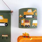Wandlamp Werkvoertuigen Groen Geel ANNIdesign, Kinderen en Baby's, Kinderkamer | Inrichting en Decoratie, Info@annidesign.nl, Nieuw