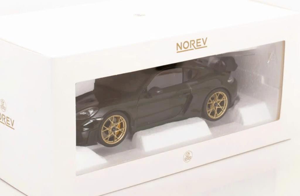 Porsche Cayman GT4 RS Weissach Groen 2023 1/18 NOREV 187250, Hobby en Vrije tijd, Modelauto's | 1:18, Verzenden, Nieuw, Auto, Norev