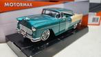Chevrolet Bel Hardtop 1955 Groen-Wit 1:24, Ophalen of Verzenden, Nieuw, Auto, Motormax