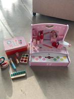 Houten speelgoed make up tafel en doos, Kinderen en Baby's, Speelgoed | Houten speelgoed, Ophalen of Verzenden, Gebruikt