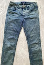 Stoere blauwgroene jeans maat 42 van Nickjean, Ophalen of Verzenden, Gedragen, Overige kleuren, W33 - W36 (confectie 42/44)
