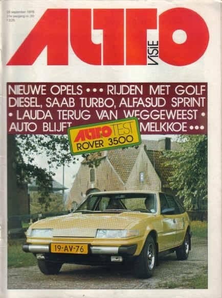 Autovisie 20 1976 : Rover 3500 - Porsche 935 - Fiat Ritmo, Ophalen of Verzenden, Gelezen, Algemeen