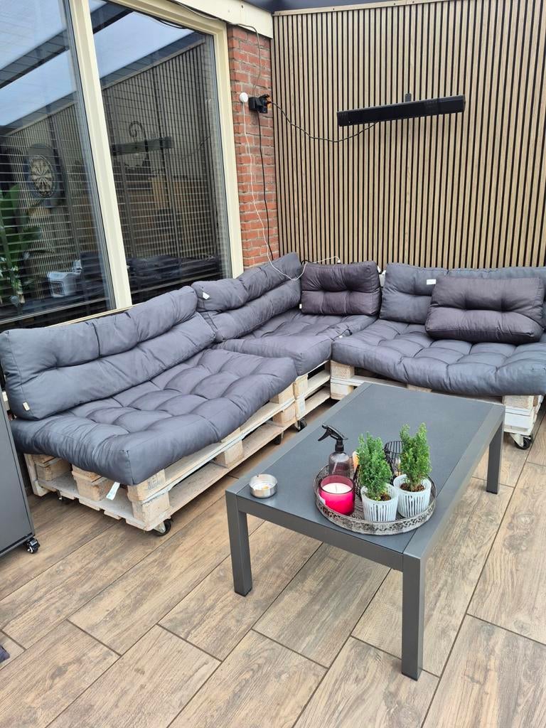 Pallet banken, Tuin en Terras, Tuinsets en Loungesets, Ophalen