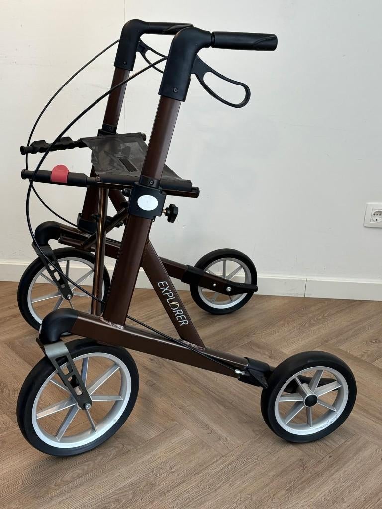 Rollator Explorer Large, Ophalen, Opvouwbaar, Zo goed als nieuw