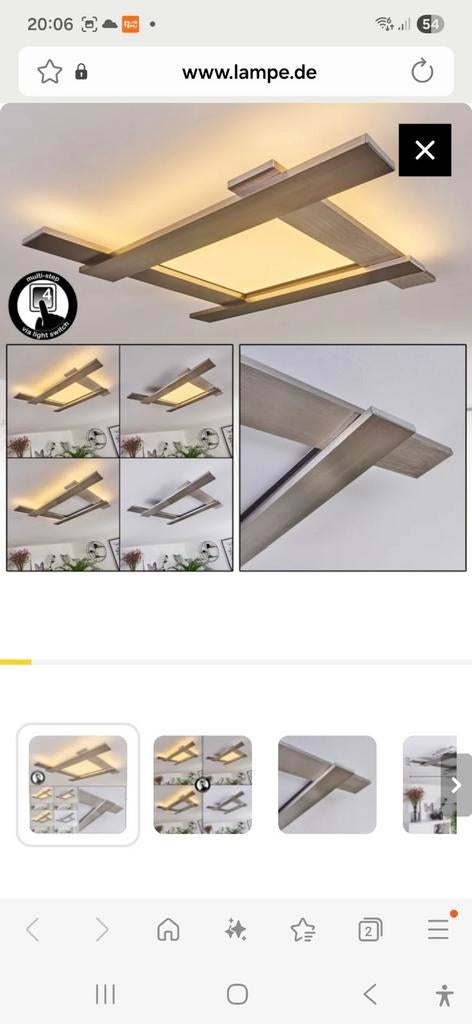 Moderne LED Plafondlamp - Dimbaar met Afstandsbediening, Huis en Inrichting, Lampen | Plafondlampen, Ophalen of Verzenden, Nieuw