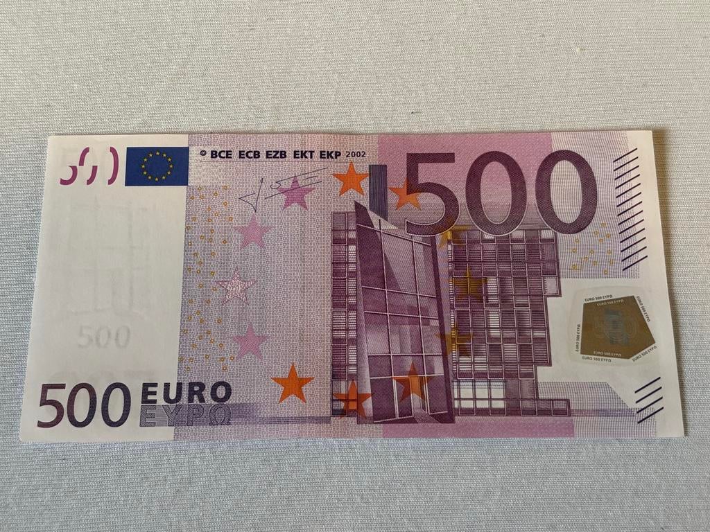 € 500 Euro Biljet 2002 in hoge kwaliteit, Postzegels en Munten, Bankbiljetten | Europa | Eurobiljetten, Ophalen of Verzenden, Oostenrijk