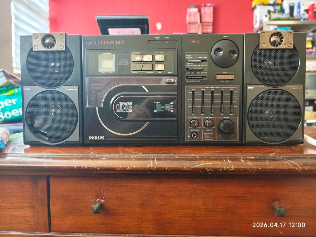 Philips D8854 Boombox, Audio, Tv en Foto, Radio's, Ophalen, Gebruikt, Radio, Met cd-speler