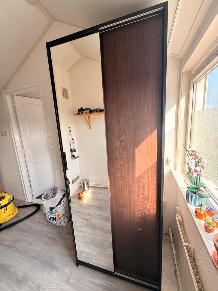 IKEA TRYSIL kast met spiegeldeur, Huis en Inrichting, Kasten | Kledingkasten, Gebruikt, 200 cm of meer, 50 tot 100 cm, 50 tot 75 cm
