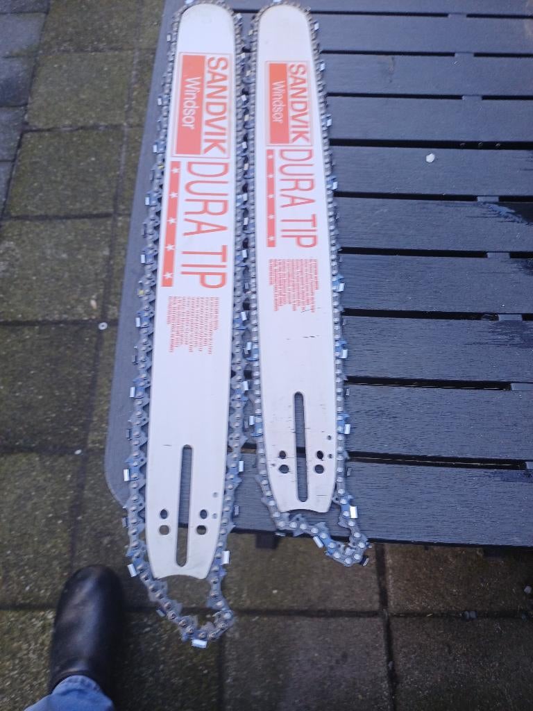 2 nieuwe zaagbladen met kettings, Ophalen, Nieuw, Sandvik windsor