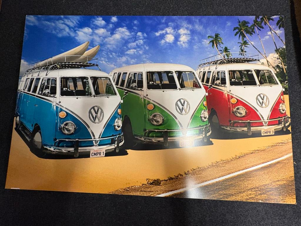 VW Busjes Wanddecoratie - Hippe Retro Print, Ophalen, Gebruikt