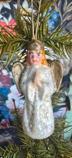 Oude kerst hanger engel papier maché, Ophalen of Verzenden