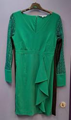 Antonio Melani jurk bos groen met broderie mouwen XS 44208