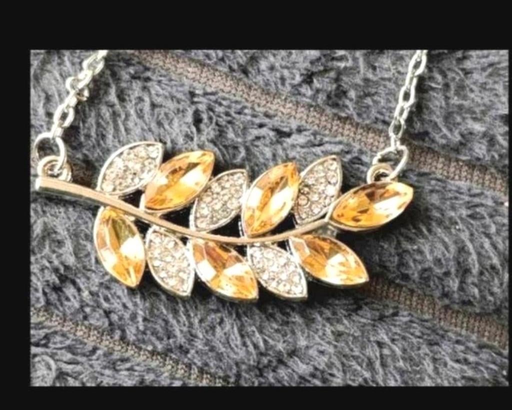 Ketting choker model champagne kleur, Verzenden, Nieuw, Zilver, Met hanger