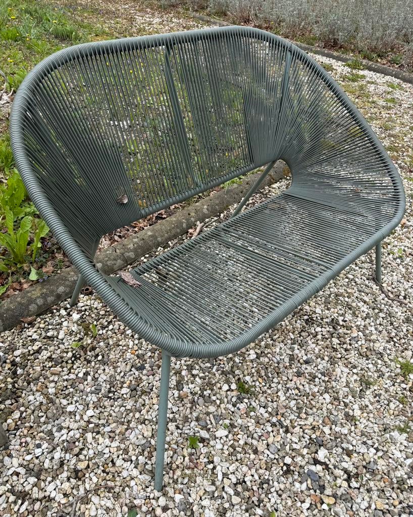 Loungebank Formentera, Tuin en Terras, Tuinsets en Loungesets, Zo goed als nieuw, Loungeset, Kunststof, 2 zitplaatsen, Bank, Ophalen