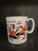 Oranje Beker met Ronald de Boer en Ruud van Nistelrooy, Gebruikt, Keramiek, Ophalen of Verzenden, Overige stijlen