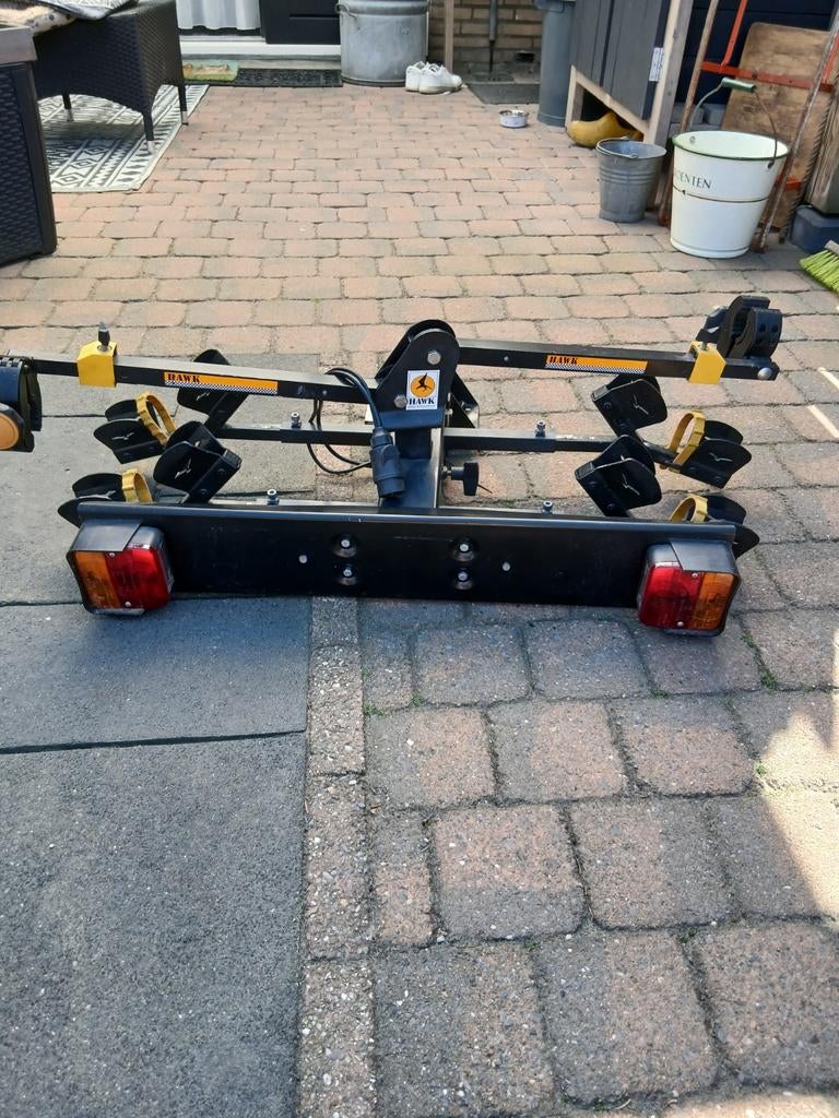 Spinder Hawk fietsendrager, Ophalen, Gebruikt, 2 fietsen, Trekhaakdrager