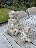 2 stenen beren beelden tuinbeelden tuindecoratie, Ophalen of Verzenden, Gebruikt, Steen, Dierenbeeld