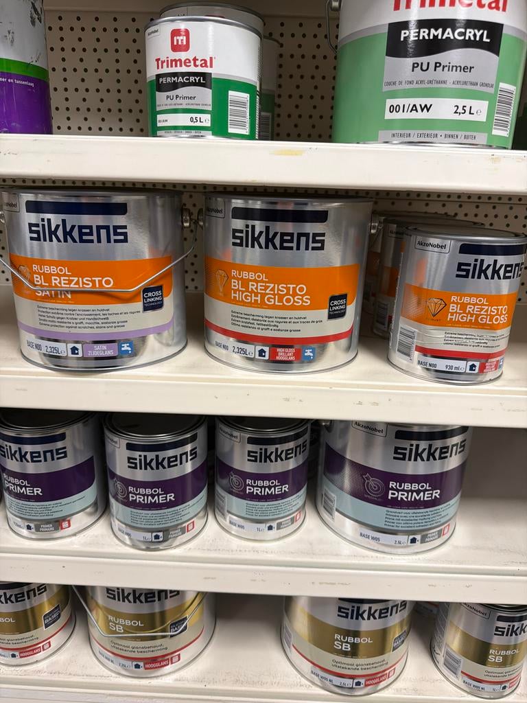 Sikkens Rubbol BL Rezisto Satin/High Gloss - Donkere kleuren, Ophalen of Verzenden, Nieuw