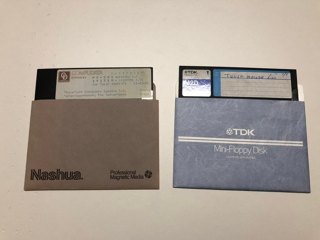Compudata Tulip 5.25" diskettes., Computers en Software, Vintage Computers, Ophalen of Verzenden