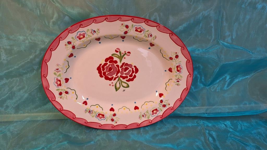 Ovale schaal Jet by ter Steege C'est la Vie, Antiek en Kunst, Antiek | Servies los, Ophalen of Verzenden