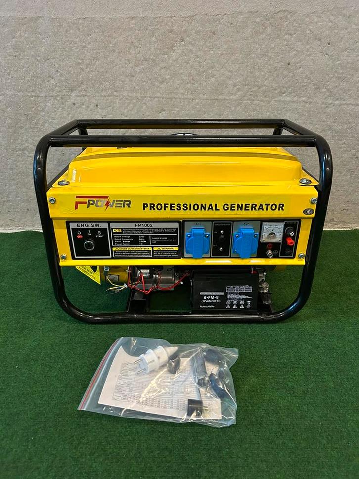 Nieuwe F-power 3.5 kw benzine aggregaat met sleutel start, Doe-het-zelf en Verbouw, Aggregaten, Nieuw, Minder dan 5 kVA, Elektrisch startend