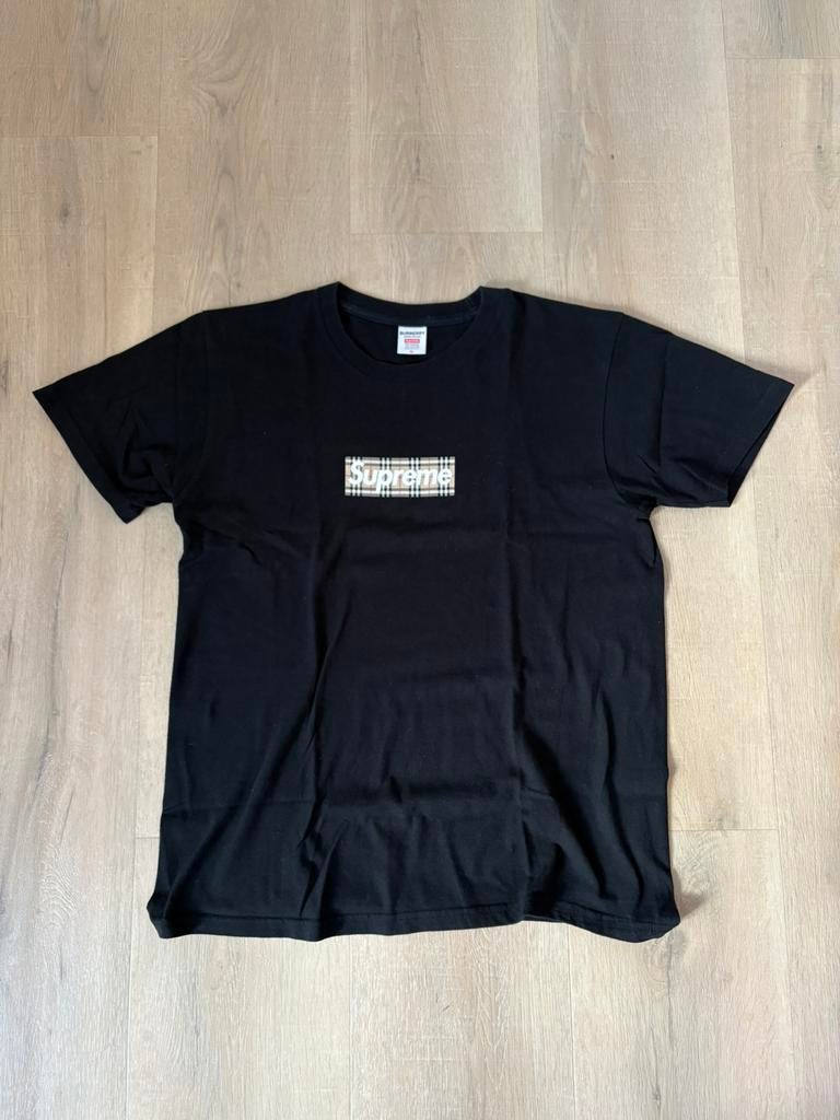 Burberry Supreme collab shirt, Kleding | Heren, Ophalen of Verzenden, Zo goed als nieuw, Maat 48/50 (M), Zwart