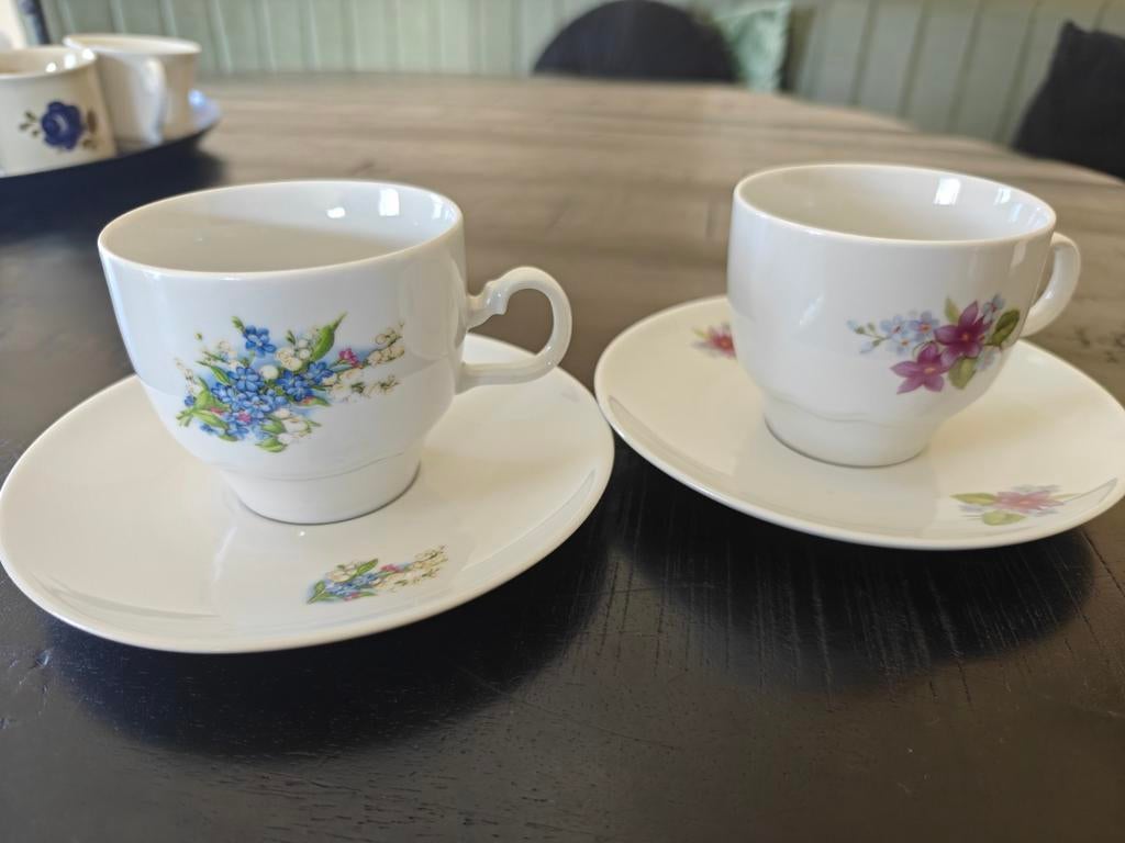 Könitz Germany servies Bloemmotief, Antiek en Kunst, Ophalen of Verzenden