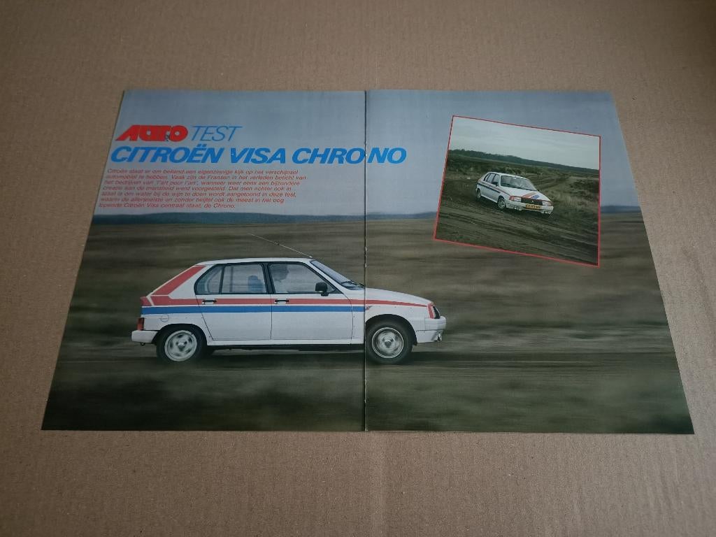 Auto Test (uit oud tijdschrift) Citroen Visa Chrono (1984), Verzenden, Gebruikt, Auto's