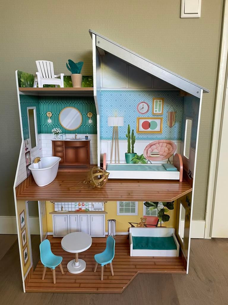 Poppenhuis(Kidskraft), Ophalen, Gebruikt, Poppenhuis