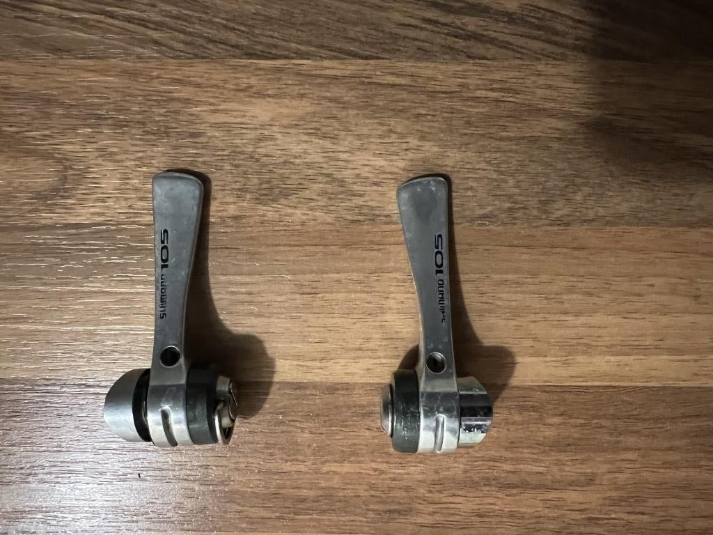 Shimano 105 groep retro index buisverstellers late 80s 6/7sp, Fietsen en Brommers, Ophalen of Verzenden, Zo goed als nieuw, Shimano 105