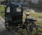 Qivelo elektrische bakfiets, Fietsen en Brommers, Fietsen | Bakfietsen, 4 kinderen of meer, Huif, Zo goed als nieuw, Ophalen