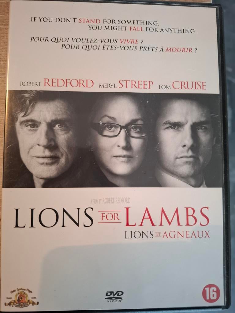 Lions for lambs -Tom cruise - -Meryl streep, Cd's en Dvd's, Dvd's | Drama, Ophalen of Verzenden, Zo goed als nieuw