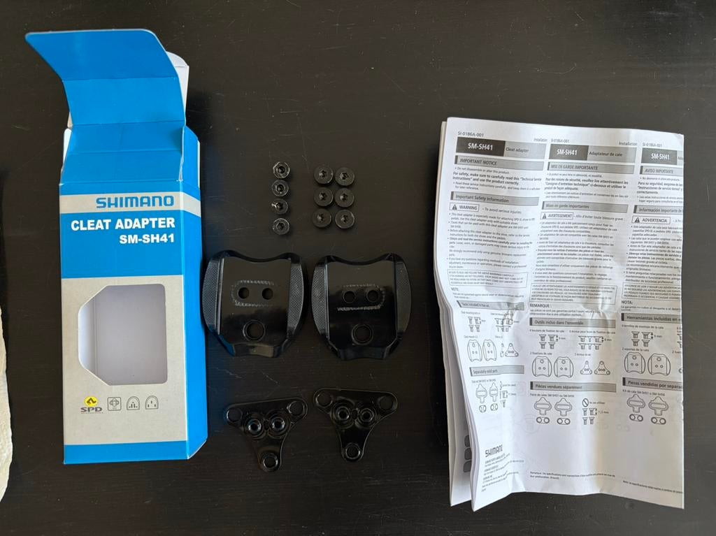 Shimano SPD-SL naar SPD Schoenplaatjesadapter SM-SH41, Ophalen of Verzenden, Gebruikt