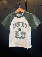 FOUR Padel Club T-shirt - Groen/Wit - Maat 4 jaar, Kinderen en Baby's, Kinderkleding | Maat 104, Ophalen of Verzenden, Zo goed als nieuw
