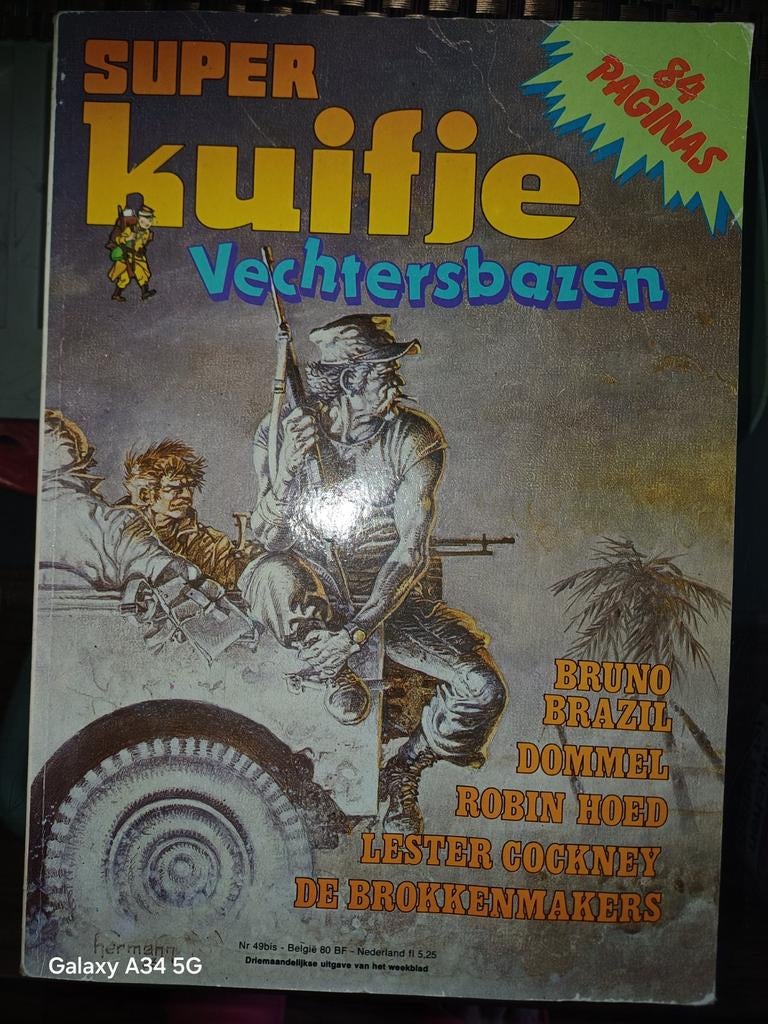 Kuifje vechtersbazen  jaartal 1983, Boeken, Stripboeken, Eén stripboek, Ophalen, Gelezen