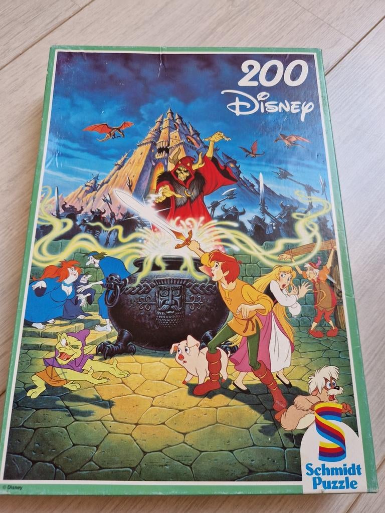 1985 the black cauldron puzzel puzzle walt disney disney's, Ophalen of Verzenden, Overige figuren, Overige typen