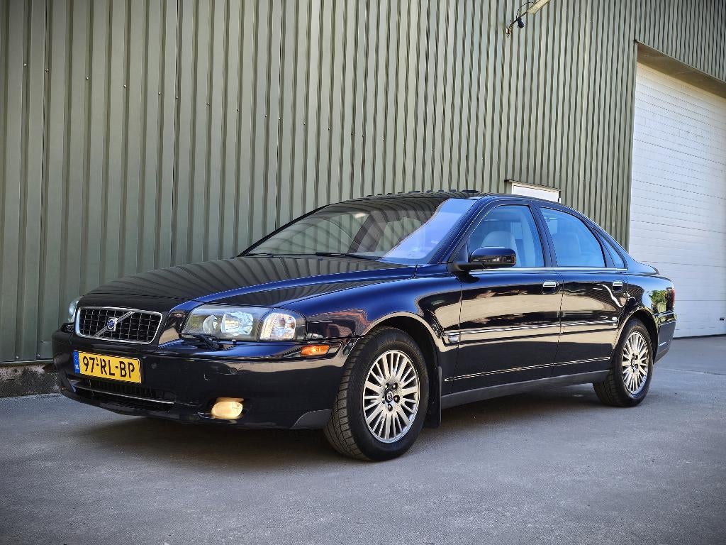 Volvo S80 2.5 T Summum AUT 2005 | Bluetooth | Open dak, Auto's, 1800 kg, Beige, Blauw, 2521 cc