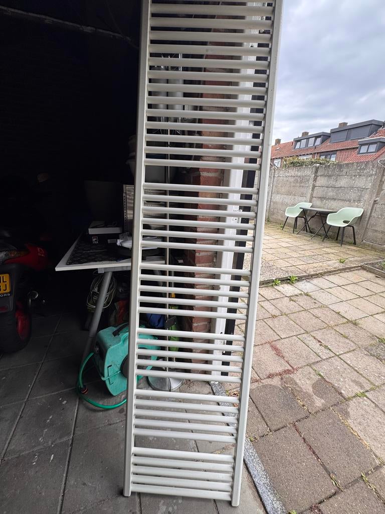 Wit badkamer  radiator 200 lang 50 breed, Doe-het-zelf en Verbouw, Verwarming en Radiatoren, Ophalen, Gebruikt, Radiator, Minder dan 60 cm