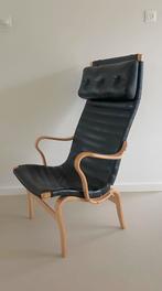 Pernilla fauteuil van Bruno Mathsson, by DUX, zwart leer, Ophalen, Gebruikt, Zwart, Eén