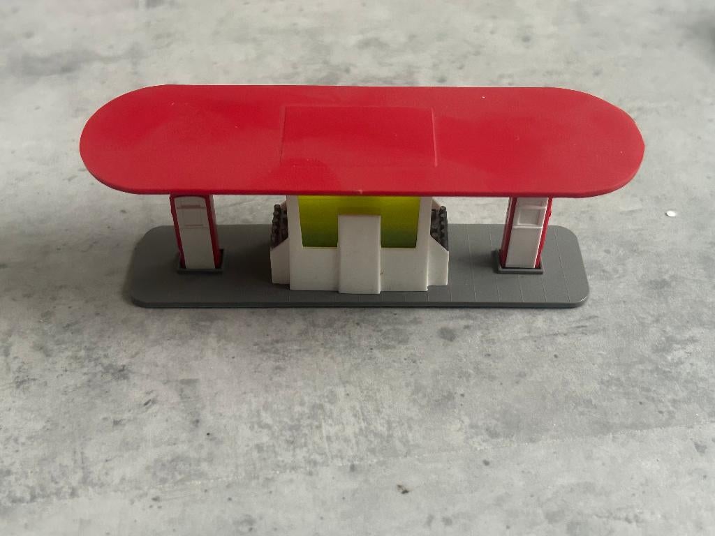 Wiking 1:87 Benzinepomp / tankstation, Ophalen of Verzenden, Zo goed als nieuw, Bus of Vrachtwagen, Wiking