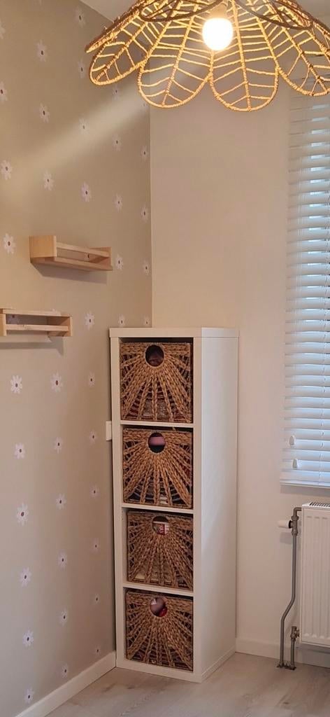 Witte kast met mandjes, Kinderen en Baby's, Kinderkamer | Overige Meubels, Ophalen of Verzenden