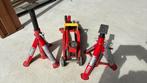 2tons krik en as steunen, Ophalen, Gebruikt, Hydraulisch, Garagekrik