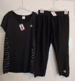 Nieuwe dames sportkleding set, Leontien, Zwart, Nieuw, Fitness of Aerobics