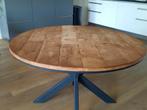 Eettafel Odeon 130cm teakblad, Huis en Inrichting, Tafels | Eettafels, Ophalen, Rond, 100 tot 150 cm, 100 tot 150 cm