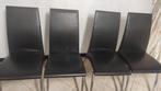 Black dining chairs for sale, Almere., Huis en Inrichting, Zo goed als nieuw, Ophalen