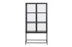 by fonQ Jaxon Vitrinekast 150 x 77 cm - Zwart | €299, nu, Byfonq, Byfonq, Nieuw, Metaal