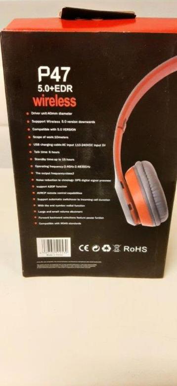 P47 Draadloze Hoofdtelefoon Bluetooth 5.0 Koptelefoon beschikbaar voor biedingen