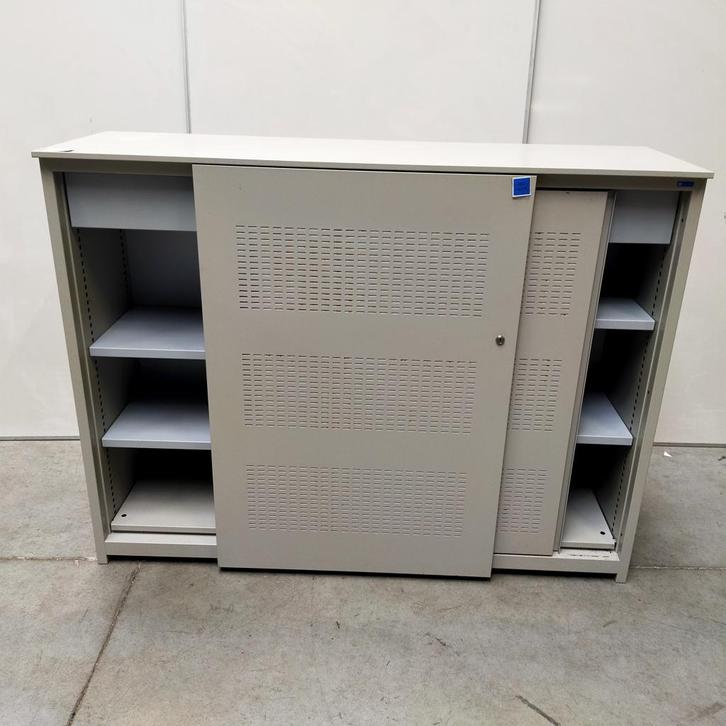 Metalen akoestische schuifdeurkast merk Voortman - 123x160x, Huis en Inrichting, Kasten | Overige, Gebruikt